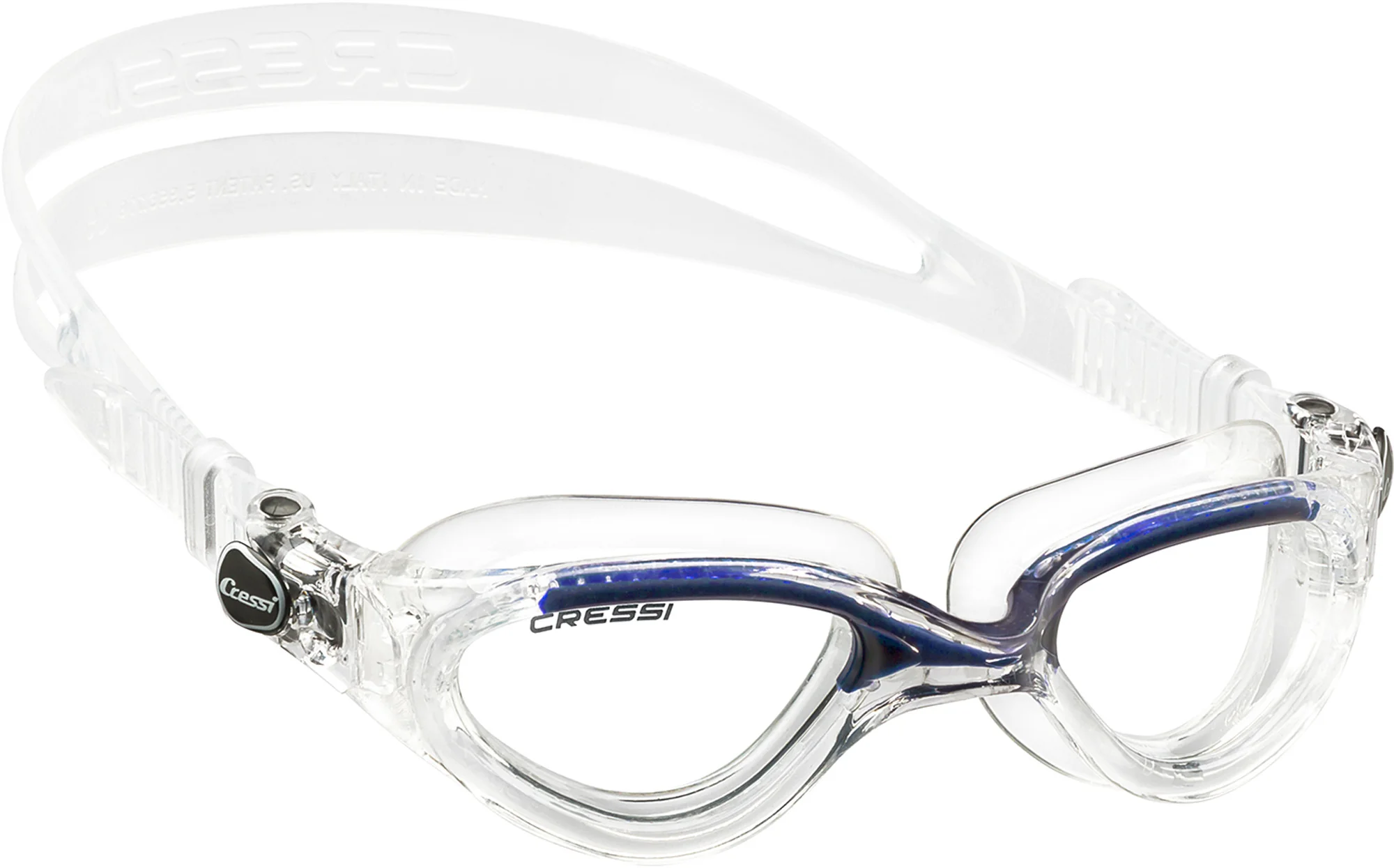 Cressi Swim Goggles Flash Goggles Clear/Frame Clear Blue