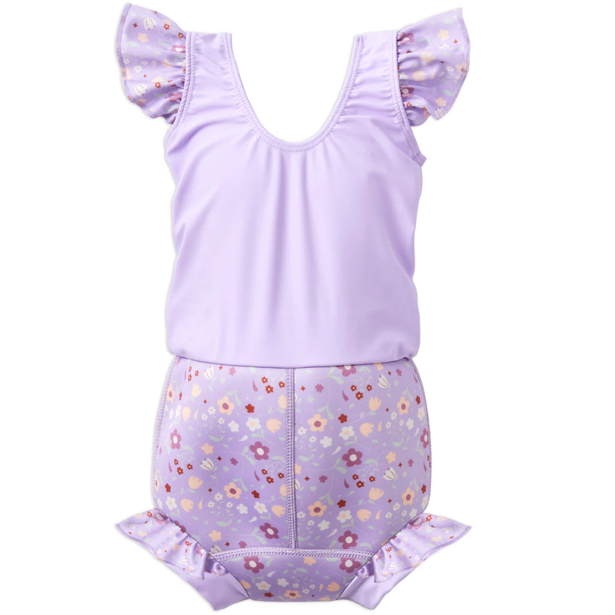Lilac Spring Happy Nappy Costume with Frills - Image 2