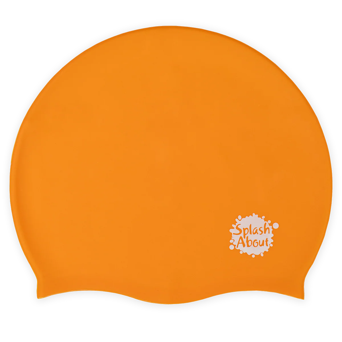 Orange Junior Silicone Swim Hat (4 to 12 years)