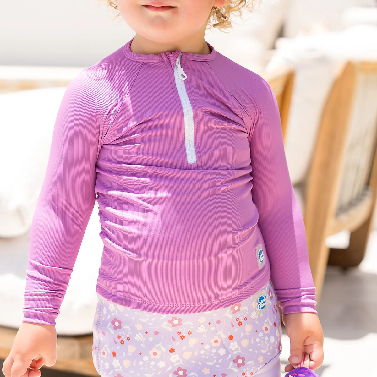 Lilac Premium Long Sleeve Rash Vest - Image 5