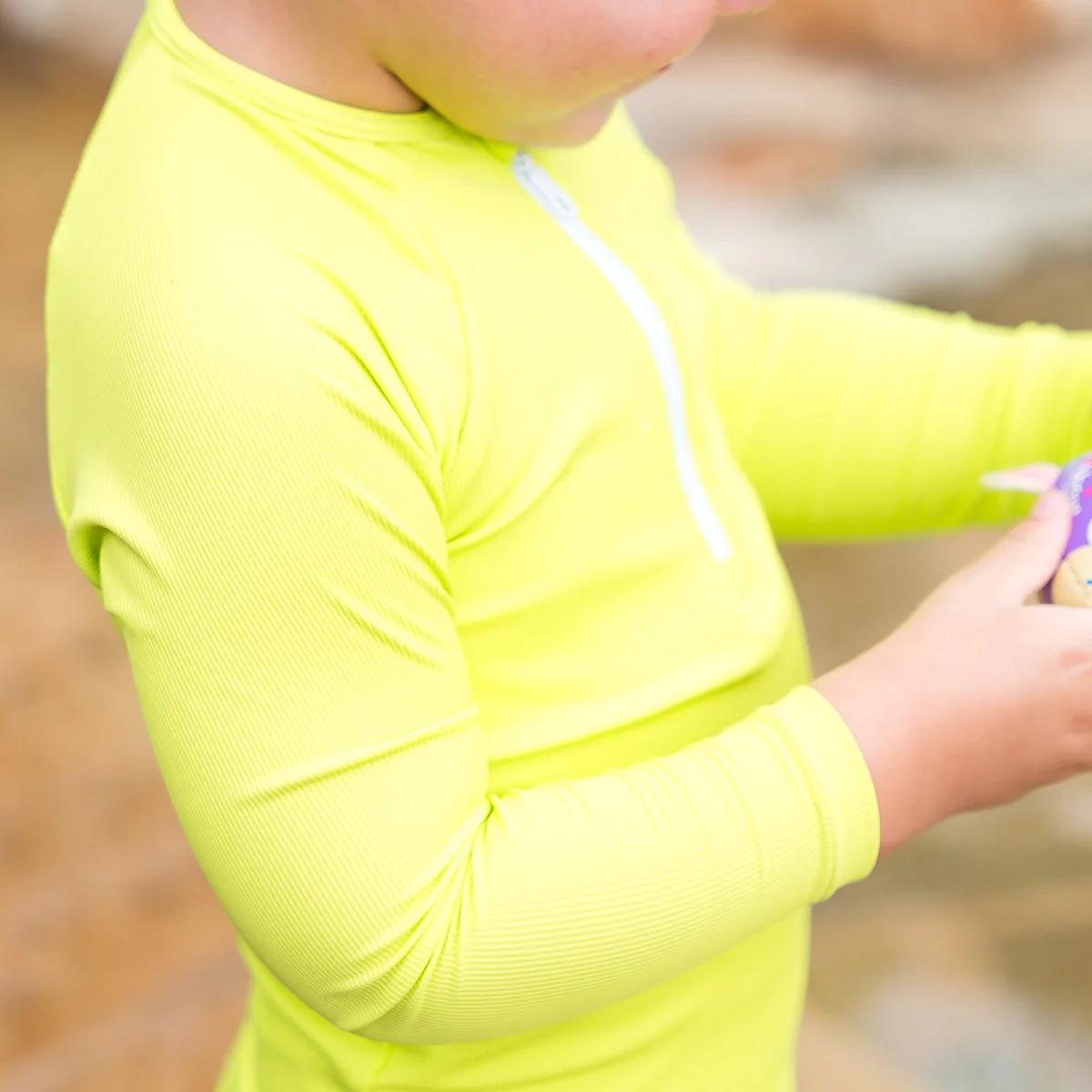 Neon Lime Premium Long Sleeve Rash Vest - Image 3