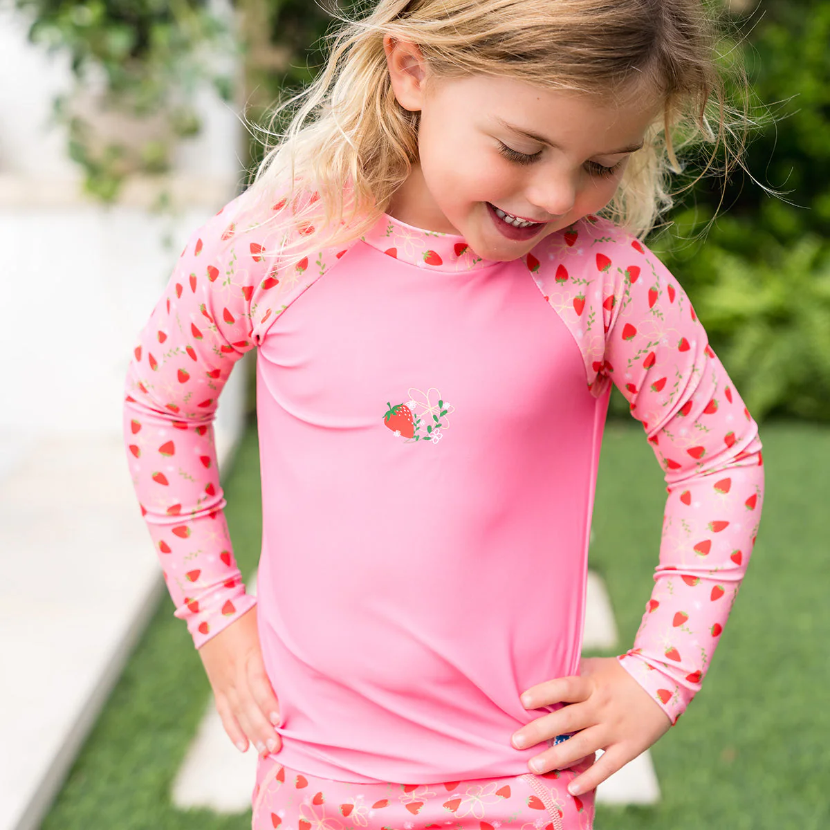 Strawberry Field Long Sleeve Rash Top - Image 3