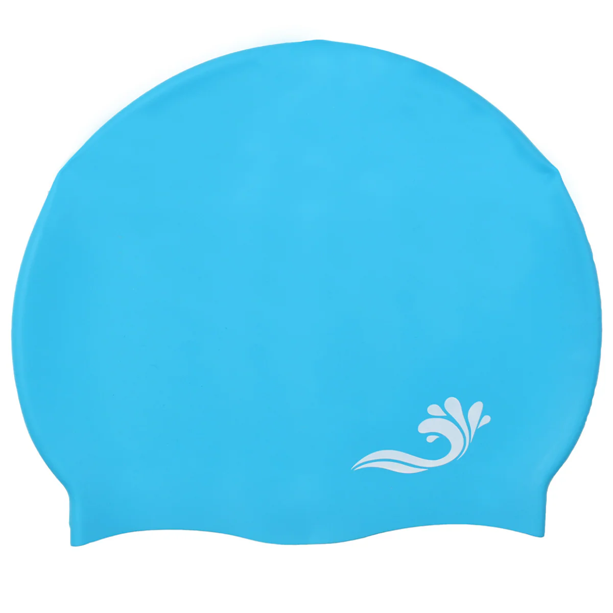 Turquoise Silicone Swim Hat for Teens & Adults